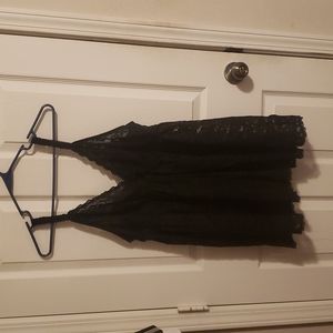 Lace Babydoll Gown, Black, See through, Torrid size 3